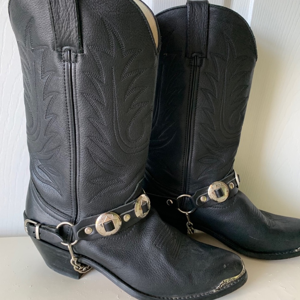 Durango Black Heeled Boots